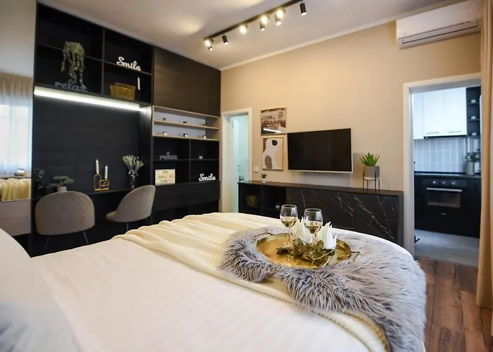 Apartmán Monochrome Magic. Calea Victoriei Bukurešť