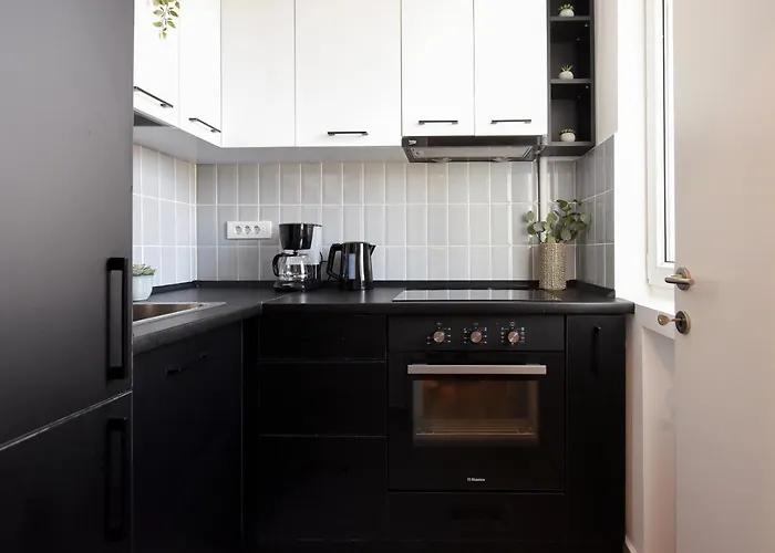 Monochrome Magic. Calea Victoriei Apartament Bukareszt